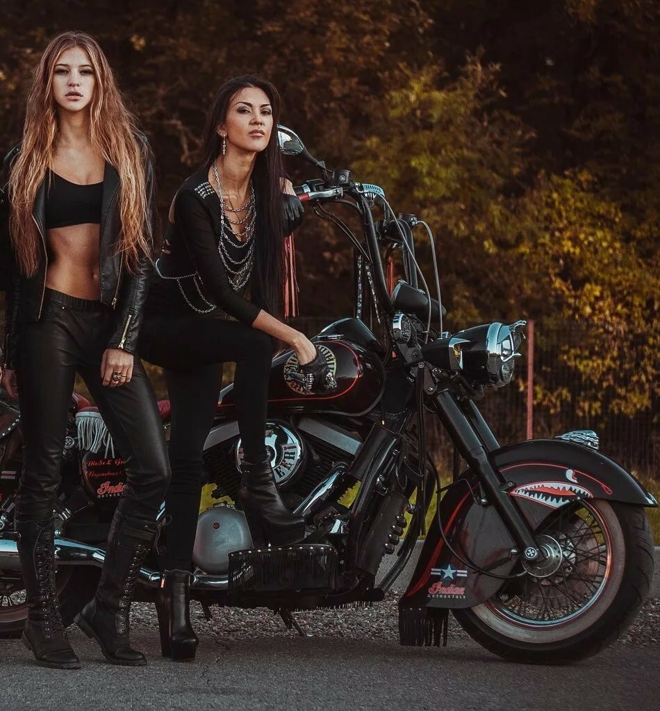 Beautiful girls and bikes in Panjihua