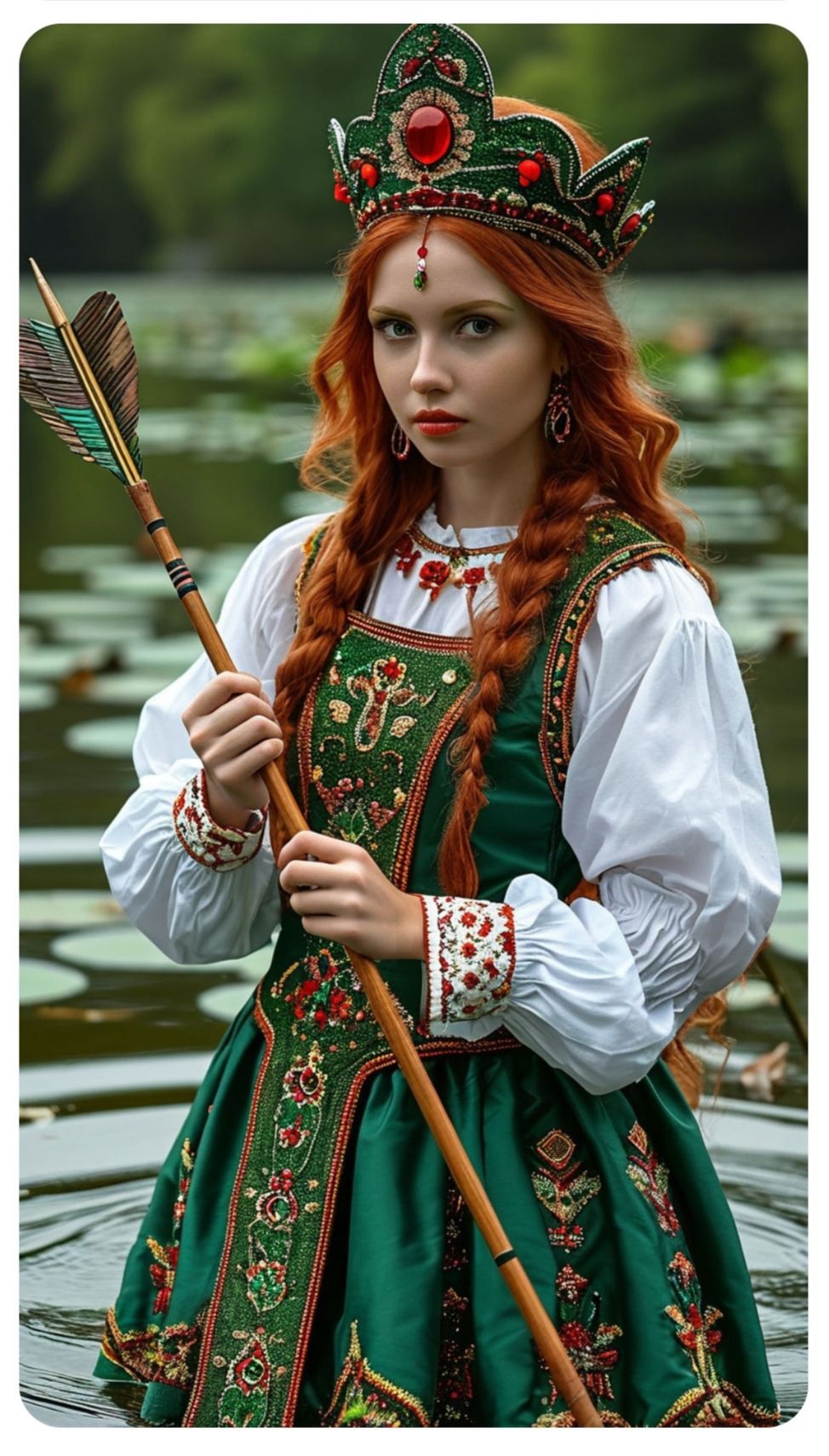 Nude girl Girls in Slavic costumes in Panjihua